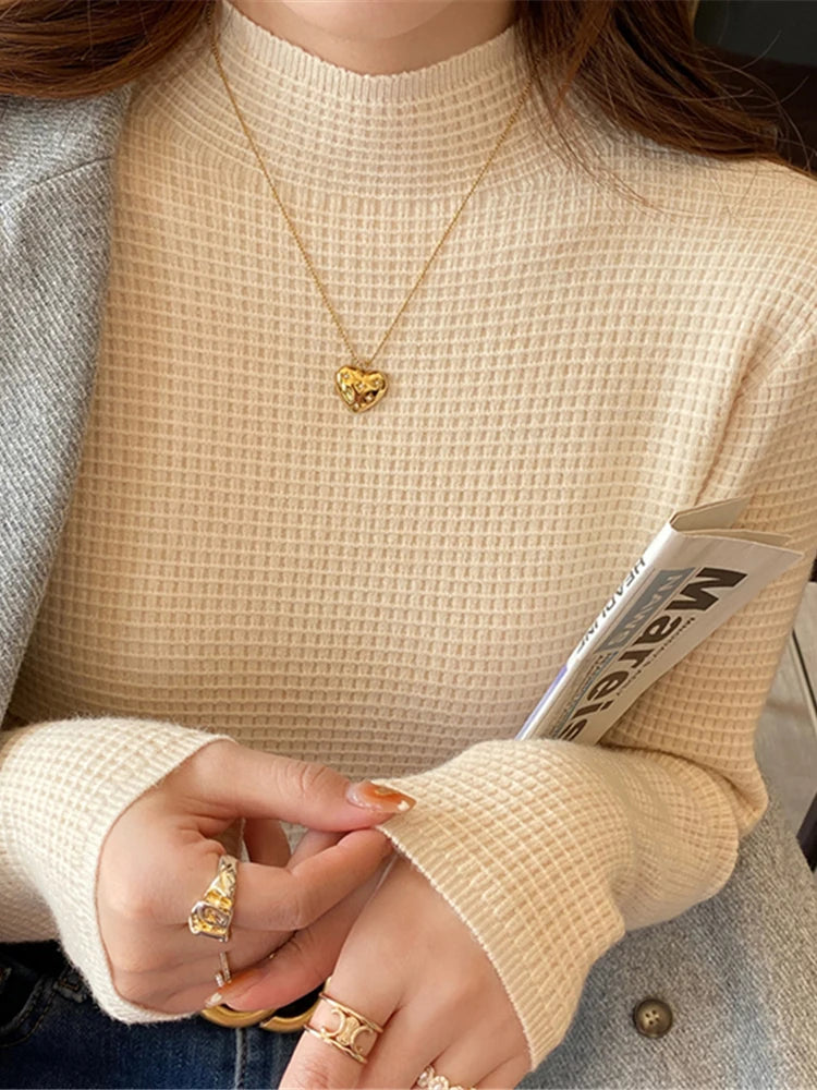 Women Autumn Winter Turtleneck Sweater