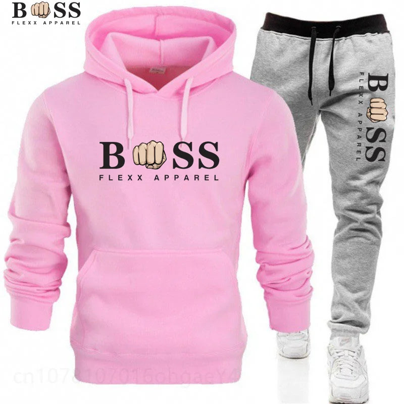 New Autumn Winter Men Women Tracksuit Hoodies + Pants