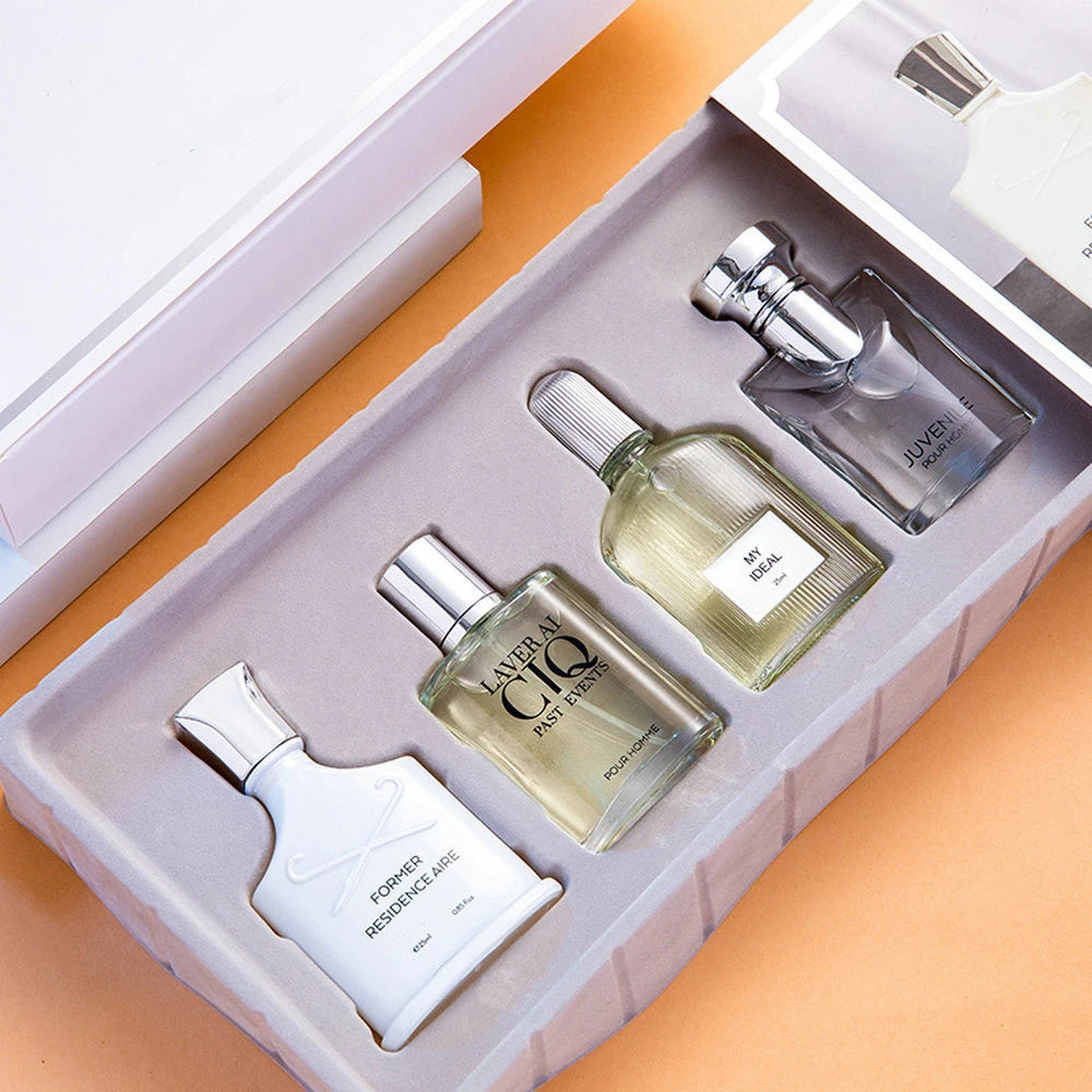 Gift Box Four Piece Set Fragrance Lasting Body Spray