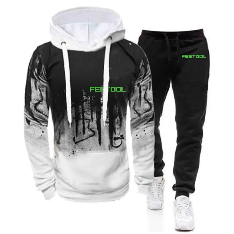 Festool Tools Fashion Printing Autumn Men's Casual Tracksuit