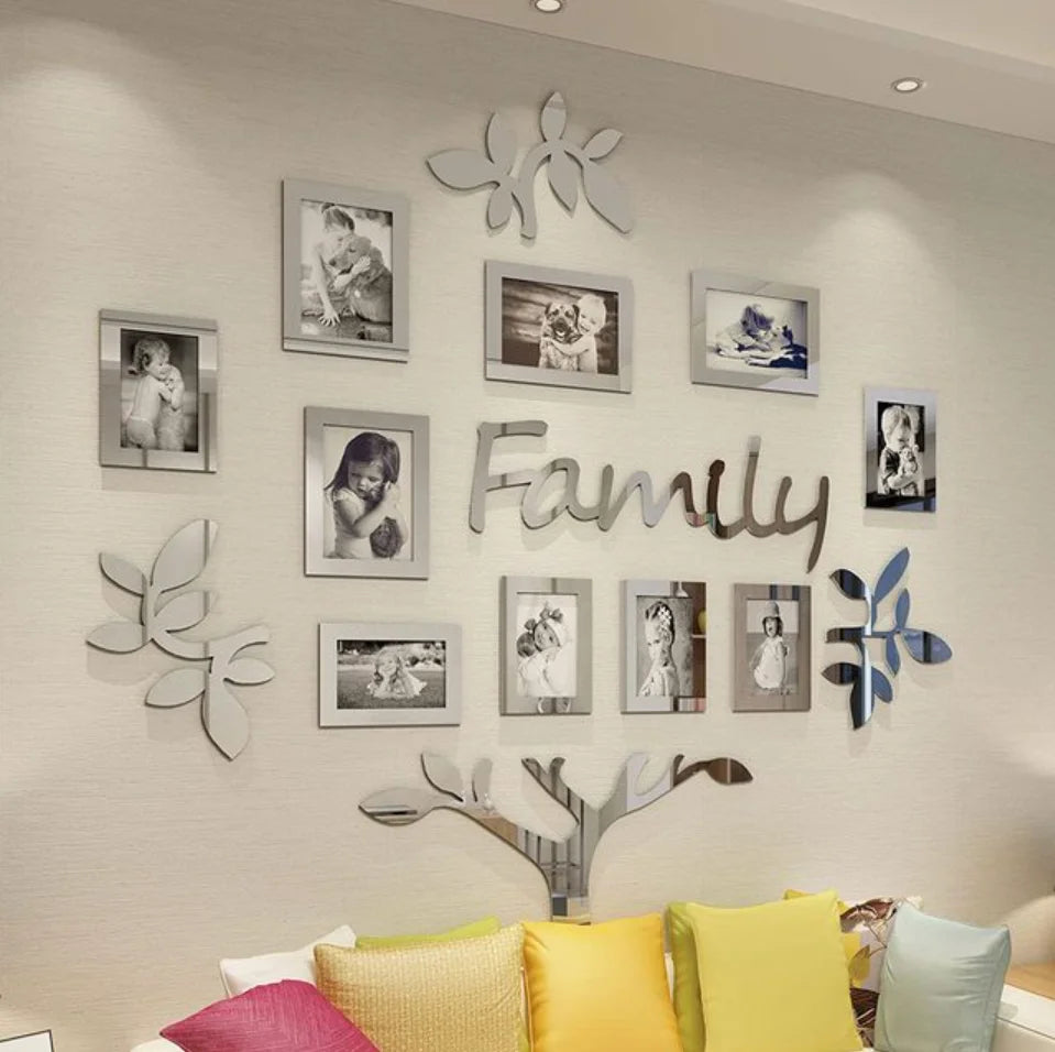 3D Family Photo Frame Wall Sticker