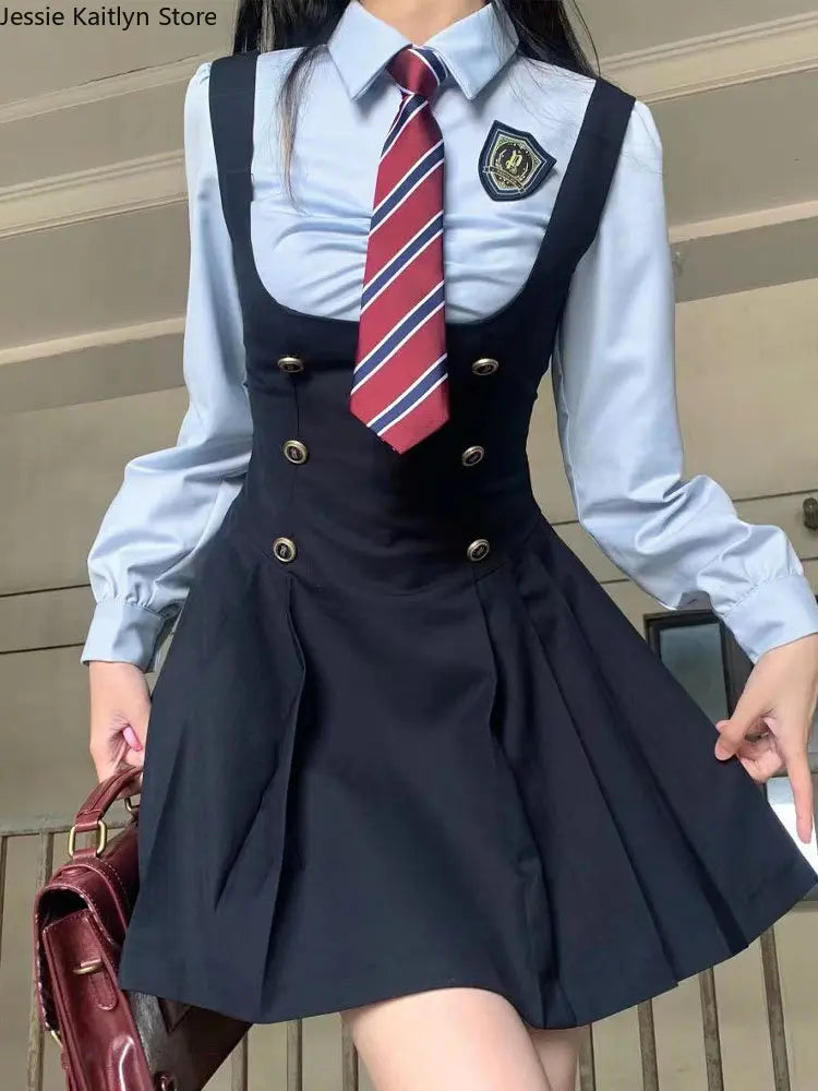 Japanese Kawaii JK School Uniform Summer Cute Slim Shirt Uniform