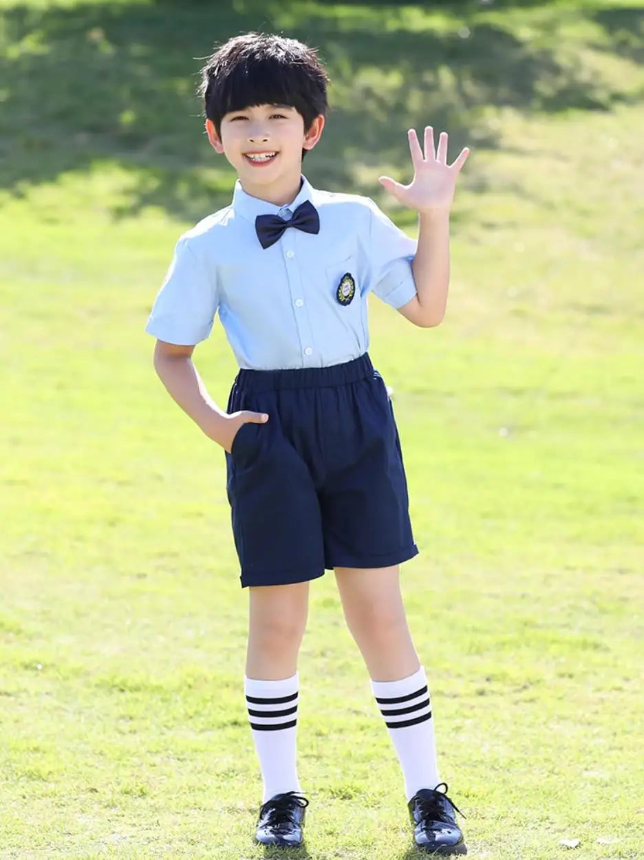 Children Boys Girls British style School Uniform For Kids