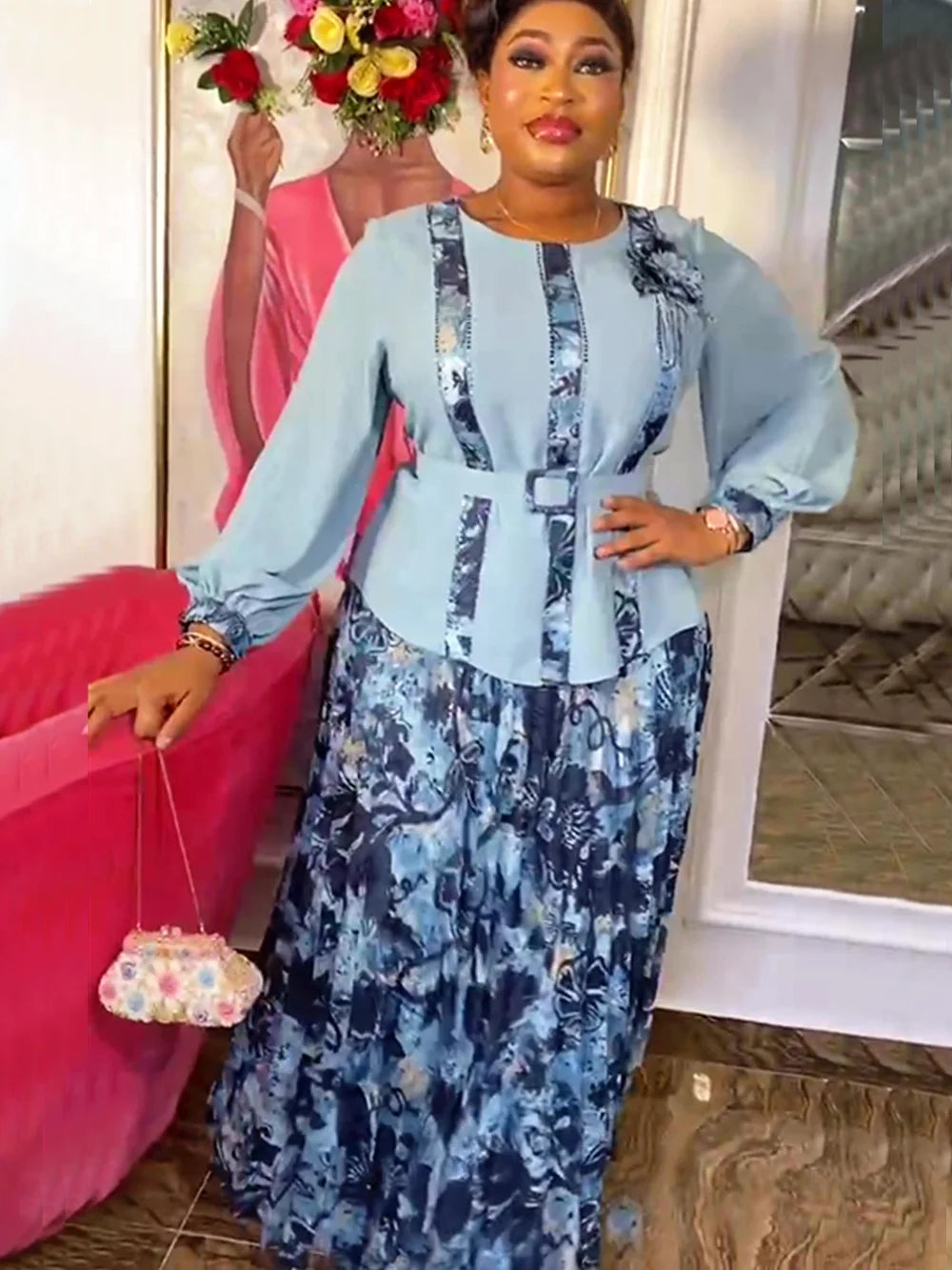 African Clothes for Women Sets Tops And Skirts Suits