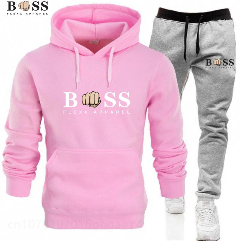 New Autumn Winter Men Women Tracksuit Hoodies + Pants