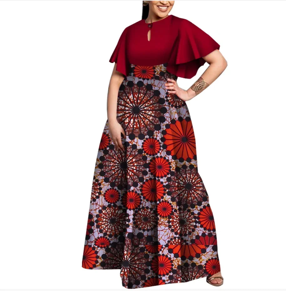Stock Size Low Price African Tops and Skirt Set for Women