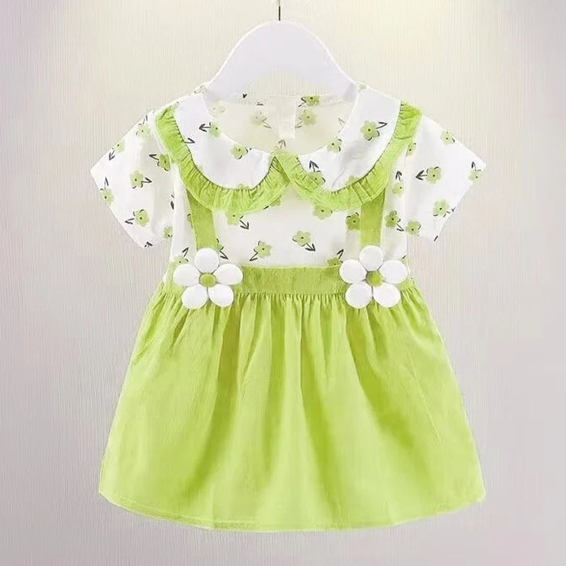 Baby Girl Dress Doll Collar Princess